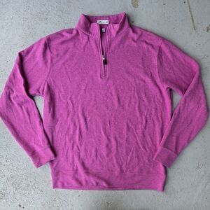 Peter Millar Pink Half-Zip Sweater